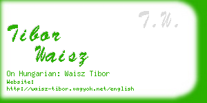 tibor waisz business card